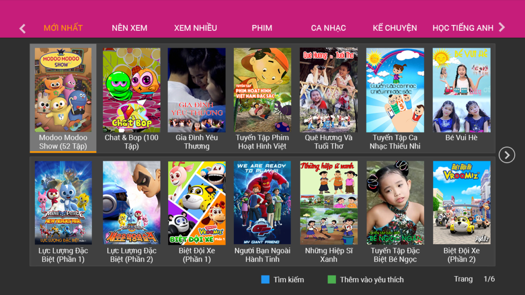 Gói FPT Play Tích Hợp Các Chương Trình Thiếu Nhi